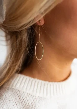 Boucles d'oreilles-EASY-CLOTHES Boucles d’oreilles Jura dorées | Boucles d'oreilles habillées | Prêt-à-porter en ligne | Easy Clothes Dorées