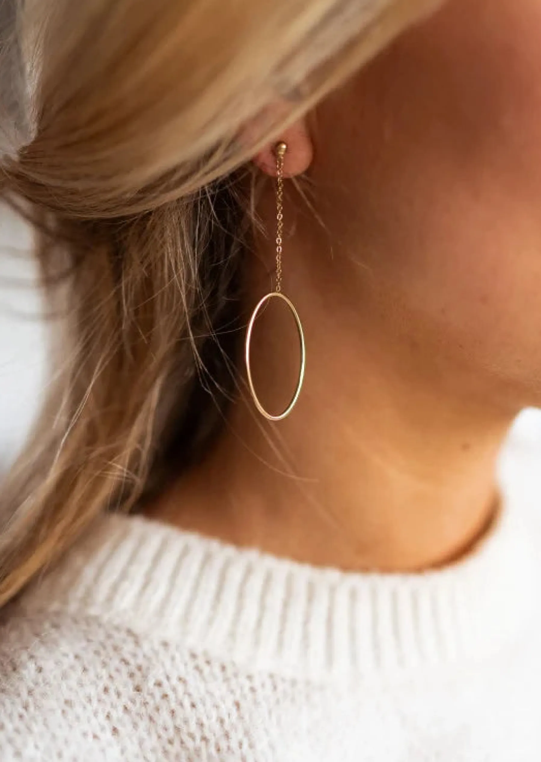 Boucles d'oreilles-EASY-CLOTHES Boucles d’oreilles Jura dorées | Boucles d'oreilles habillées | Prêt-à-porter en ligne | Easy Clothes Dorées