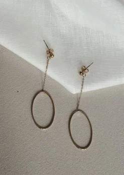 Boucles d'oreilles-EASY-CLOTHES Boucles d’oreilles Jura dorées | Boucles d'oreilles habillées | Prêt-à-porter en ligne | Easy Clothes Dorées       