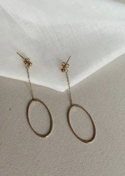 Boucles d'oreilles-EASY-CLOTHES Boucles d’oreilles Jura dorées | Boucles d'oreilles habillées | Prêt-à-porter en ligne | Easy Clothes Dorées