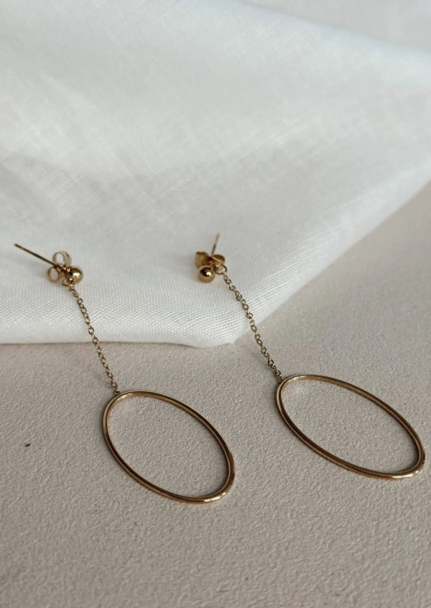 Boucles d'oreilles-EASY-CLOTHES Boucles d’oreilles Jura dorées | Boucles d'oreilles habillées | Prêt-à-porter en ligne | Easy Clothes Dorées