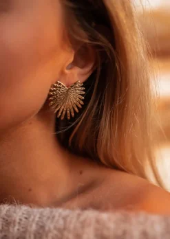 Boucles d'oreilles-EASY-CLOTHES Boucles d’Oreilles Levy - Dorées - OriginalesEasy Clothes Dorées