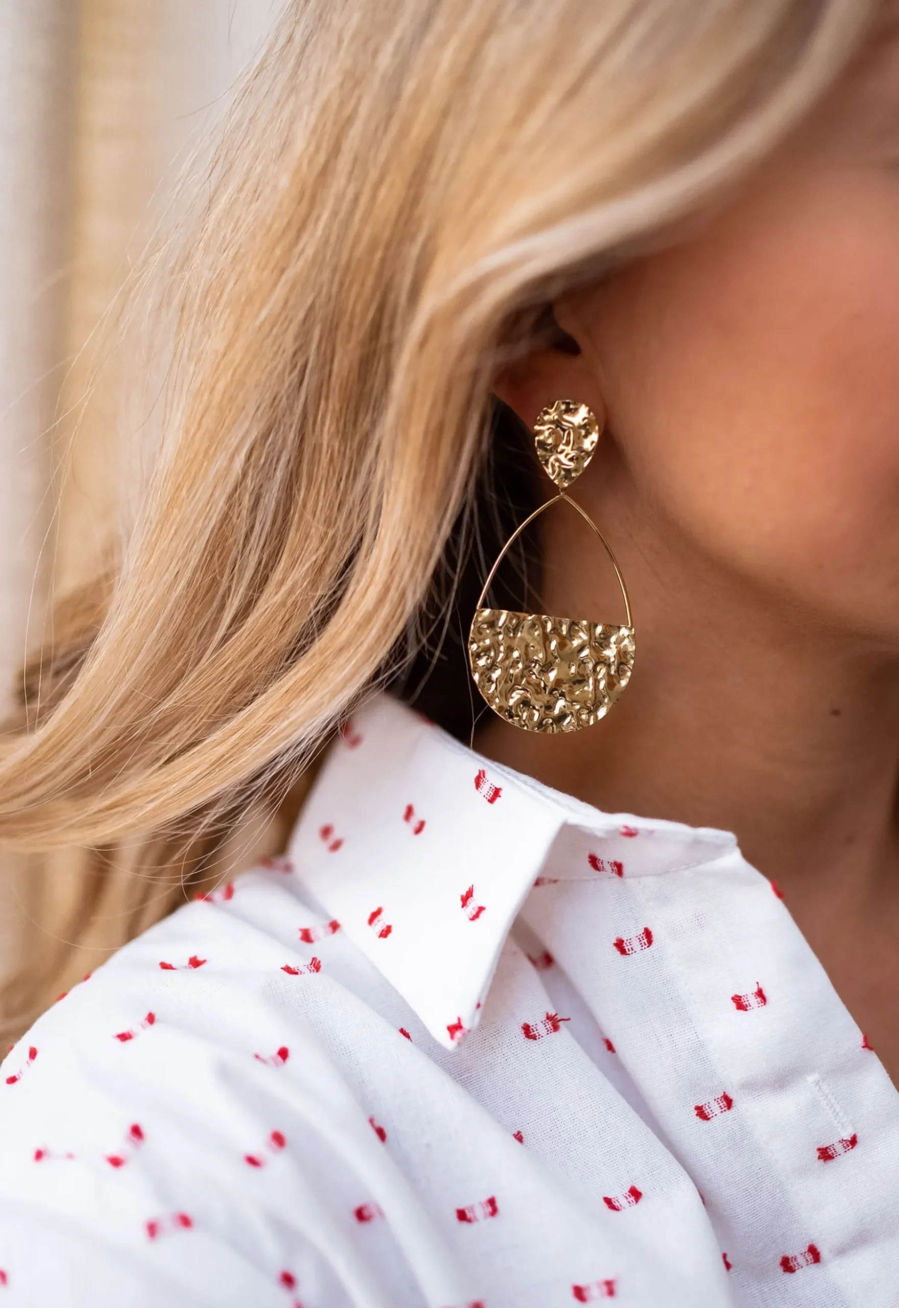 Boucles d'oreilles-EASY-CLOTHES Boucles d’oreilles Nisa - doréesEasy Clothes Dorées