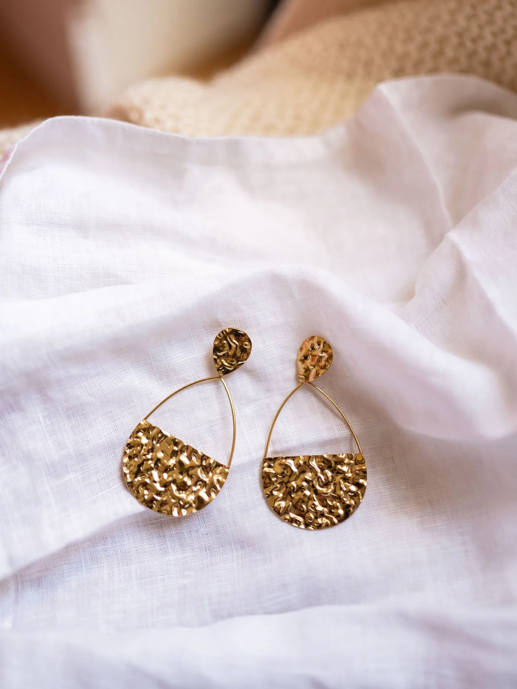 Boucles d'oreilles-EASY-CLOTHES Boucles d’oreilles Nisa - doréesEasy Clothes Dorées
