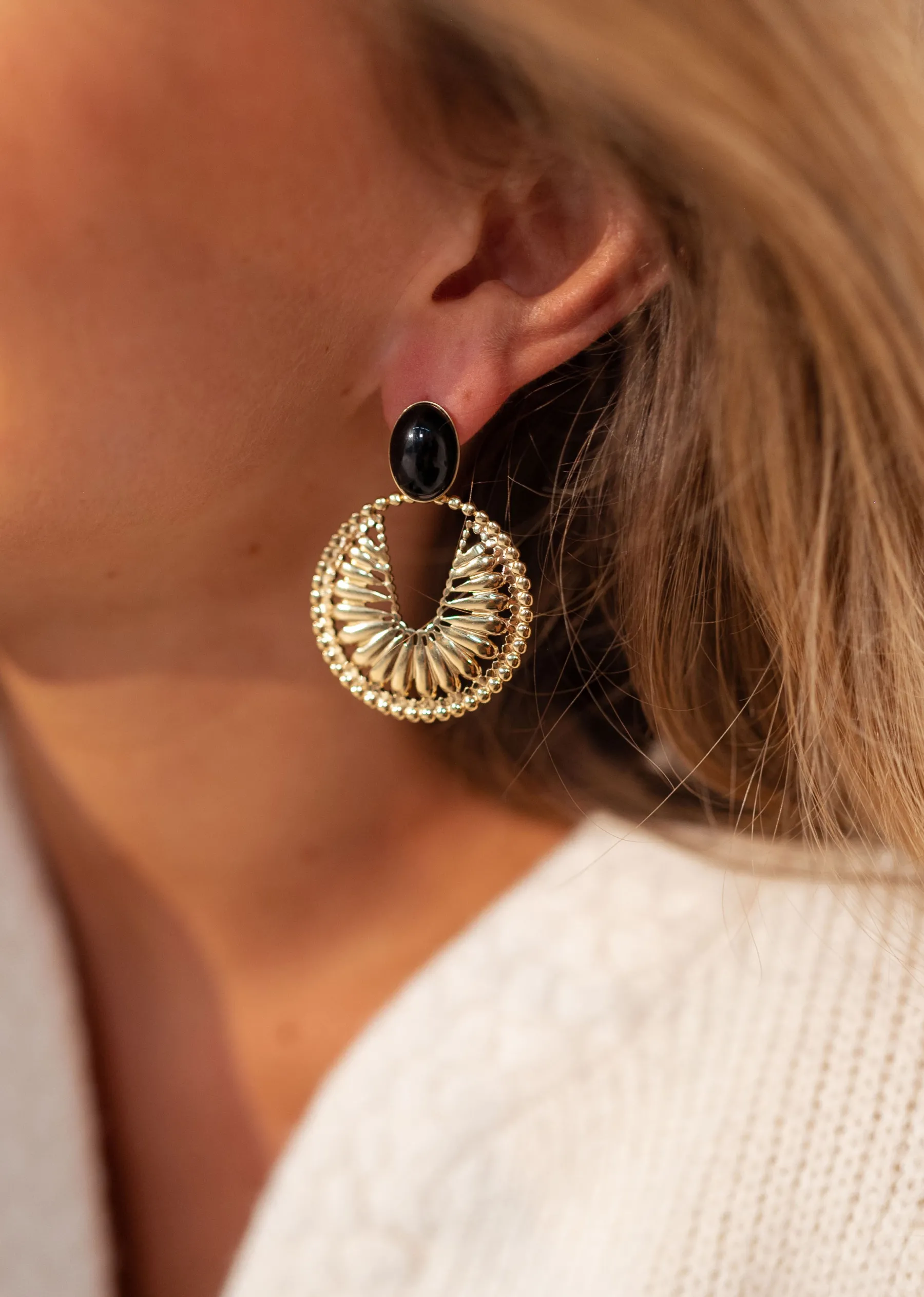 Boucles d'oreilles-EASY-CLOTHES Boucles d’oreilles Ridgy - doréesEasy Clothes Dorées