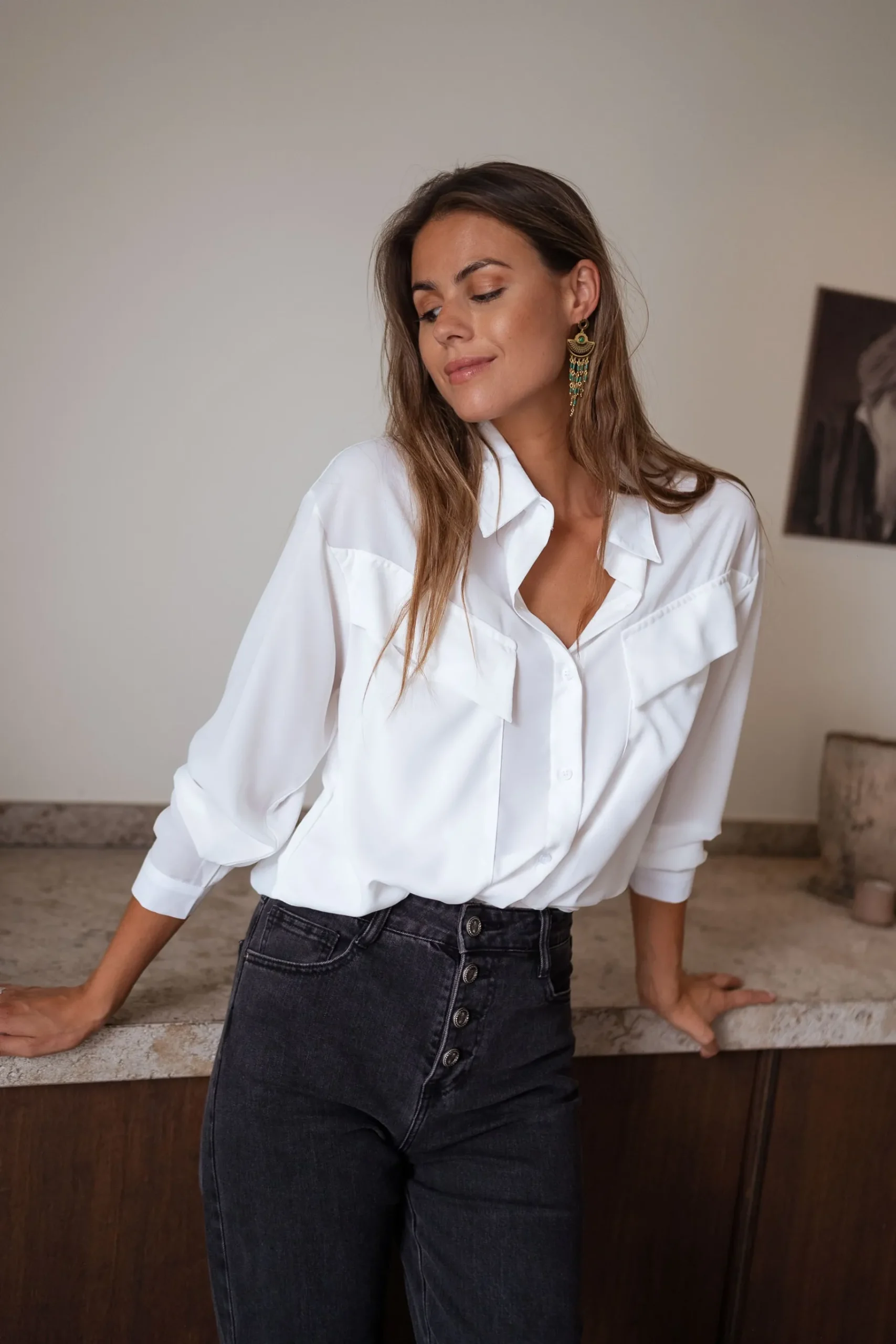 Boucles d'oreilles-EASY-CLOTHES Boucles d’oreilles Sido - dorées et vertesEasy Clothes Dorées et vertes