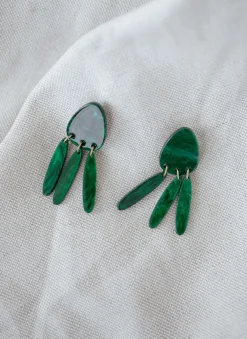 Boucles d'oreilles-EASY-CLOTHES Boucles d’oreilles Syla - vertesEasy Clothes Vertes       