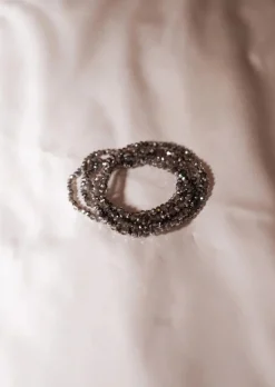 Bracelets-EASY-CLOTHES Bracelet Henno - Gris - Perles BrillantesEasy Clothes Gris brillant       
