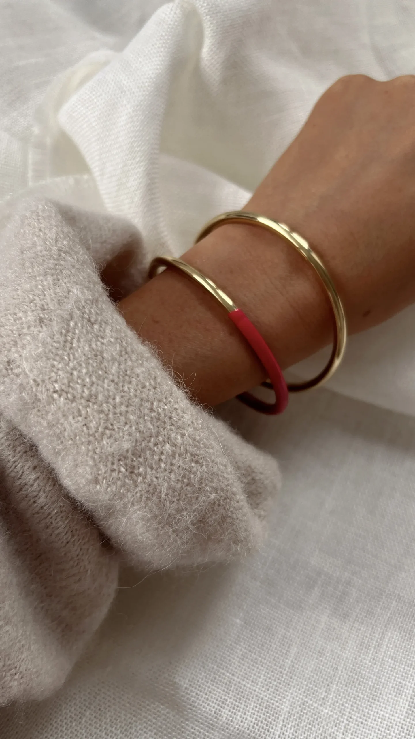 Bracelets-EASY-CLOTHES Bracelet Vienne - doré et roseEasy Clothes Doré et rose