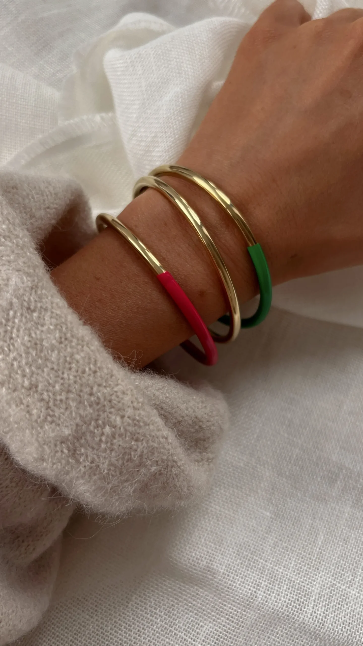 Bracelets-EASY-CLOTHES Bracelet Vienne - doré et roseEasy Clothes Doré et rose