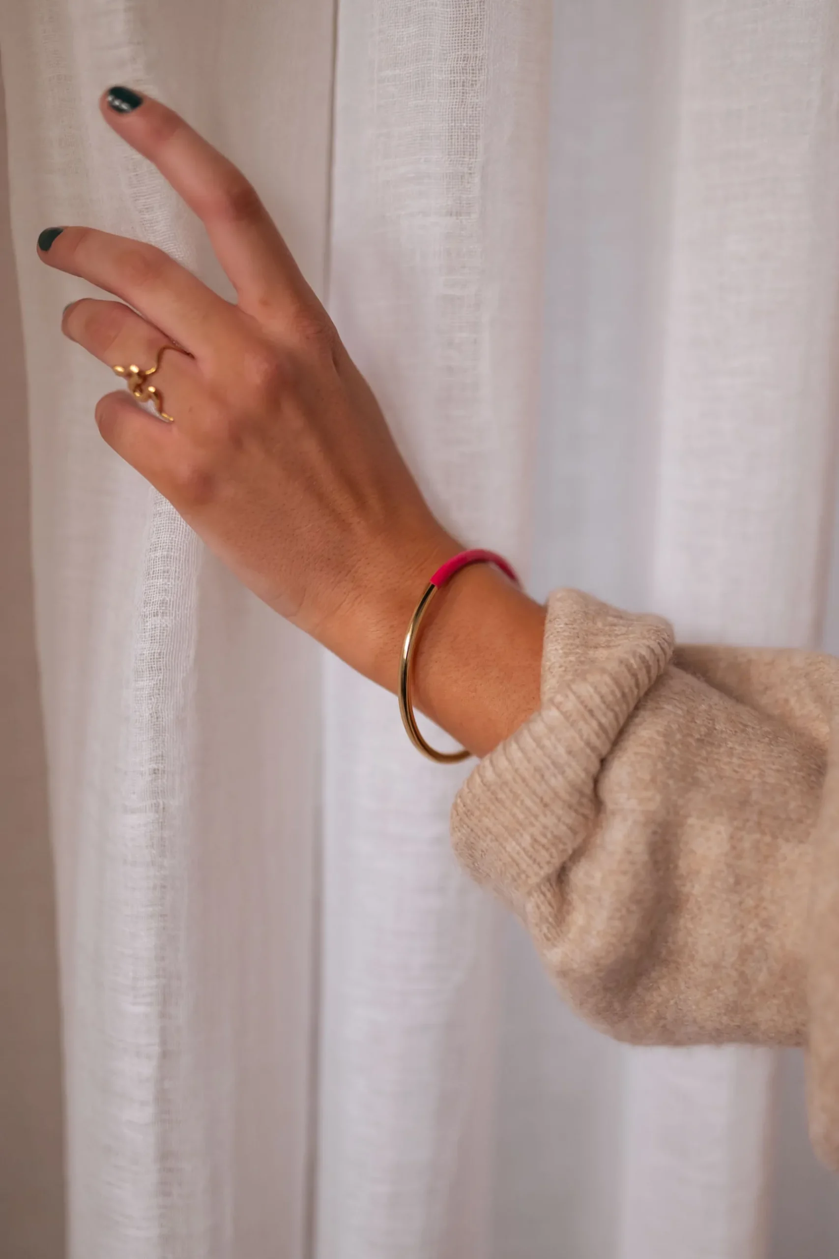 Bracelets-EASY-CLOTHES Bracelet Vienne - doré et roseEasy Clothes Doré et rose