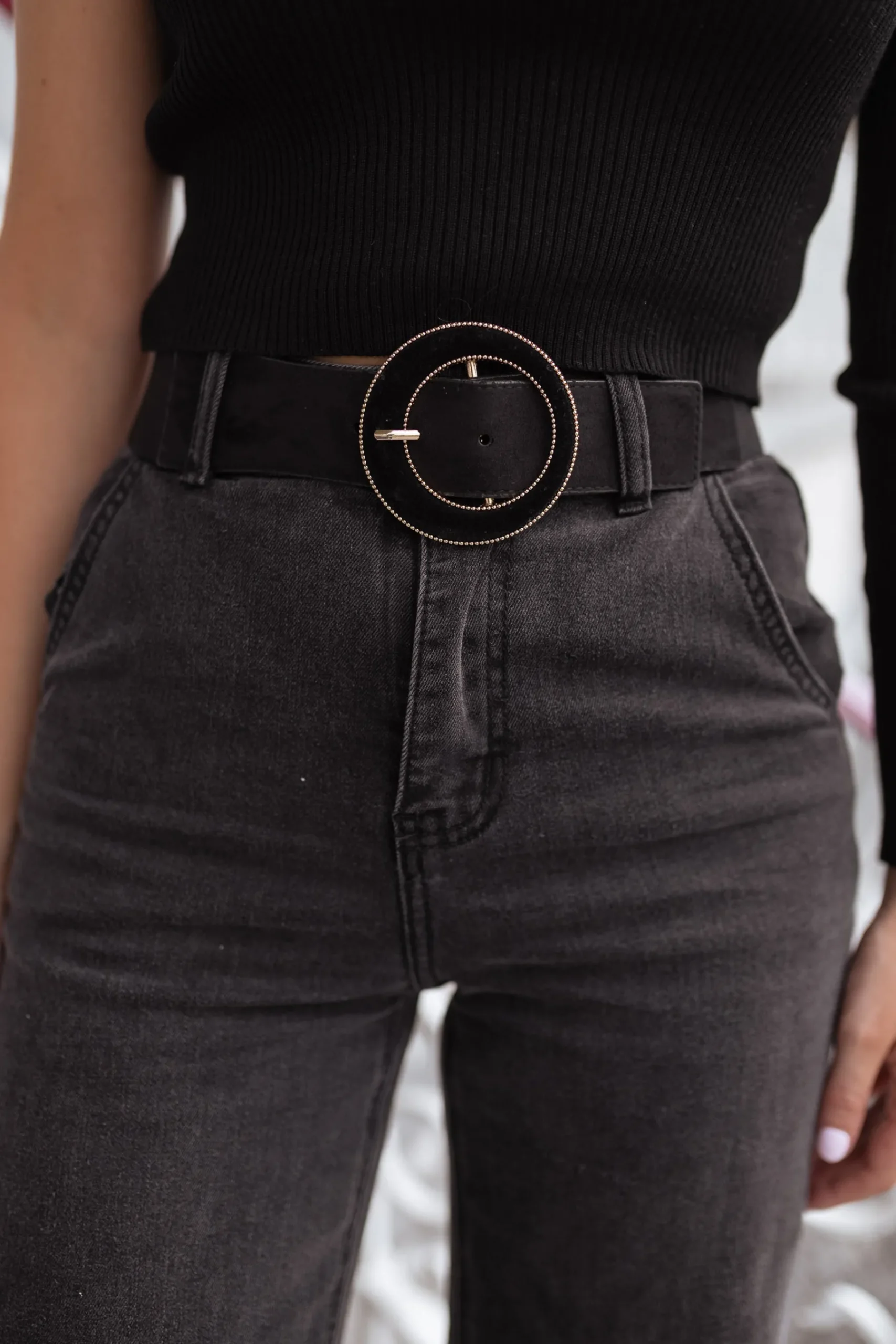 Ceintures-EASY-CLOTHES Ceinture Billie - noireEasy Clothes Noire