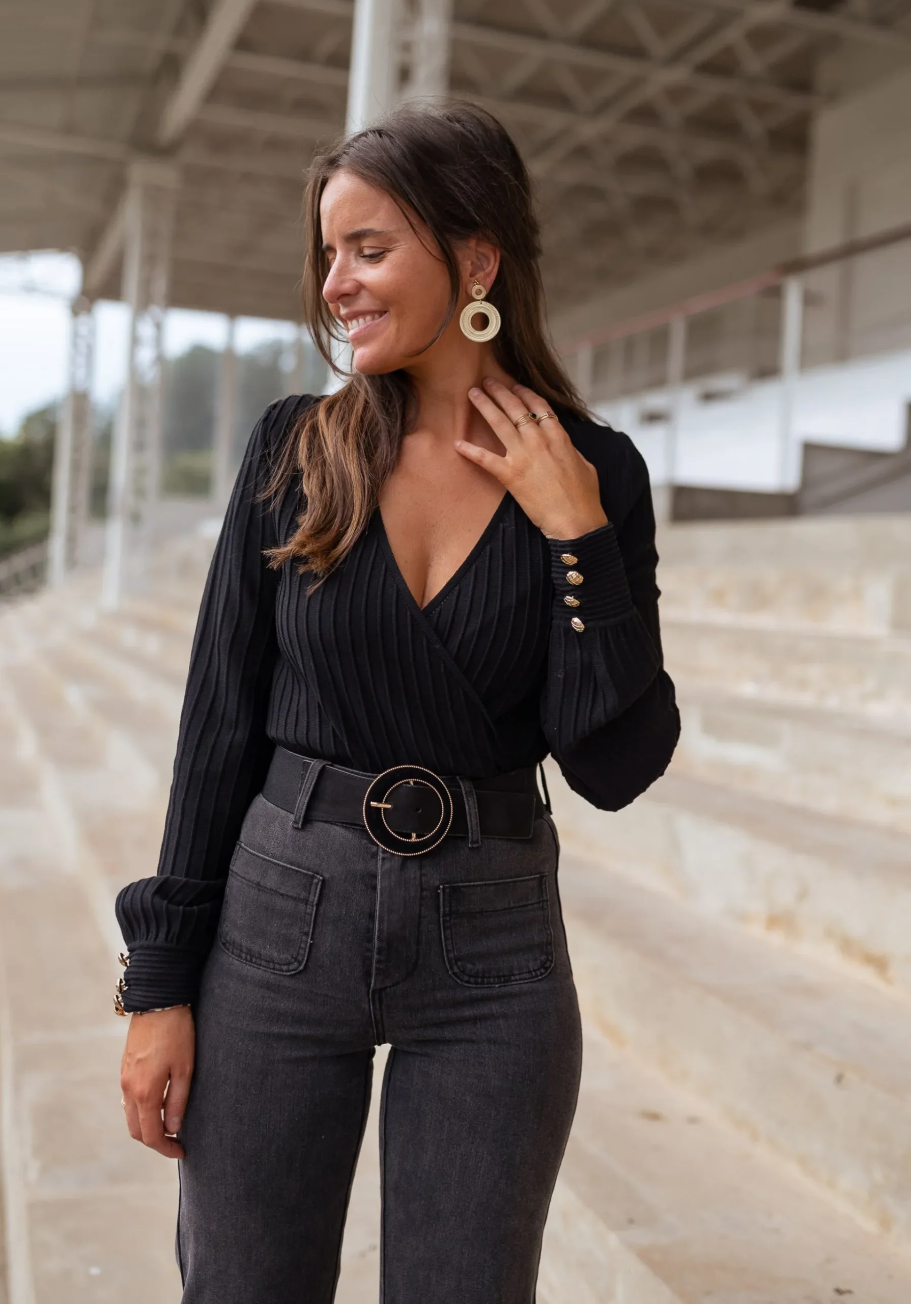 Ceintures-EASY-CLOTHES Ceinture Billie - noireEasy Clothes Noire