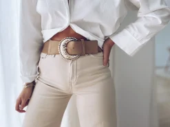 Ceintures-EASY-CLOTHES Ceinture Hailou - taupeEasy Clothes Taupe