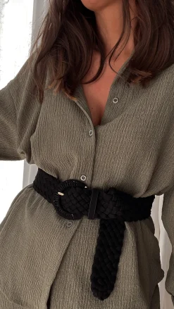 Ceintures-EASY-CLOTHES Ceinture Hube - noireEasy Clothes Noire       