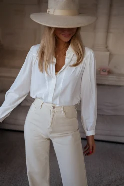 Chemisiers & Blouses-EASY-CLOTHES Chemise Apolline - blancheEasy Clothes Blanche
