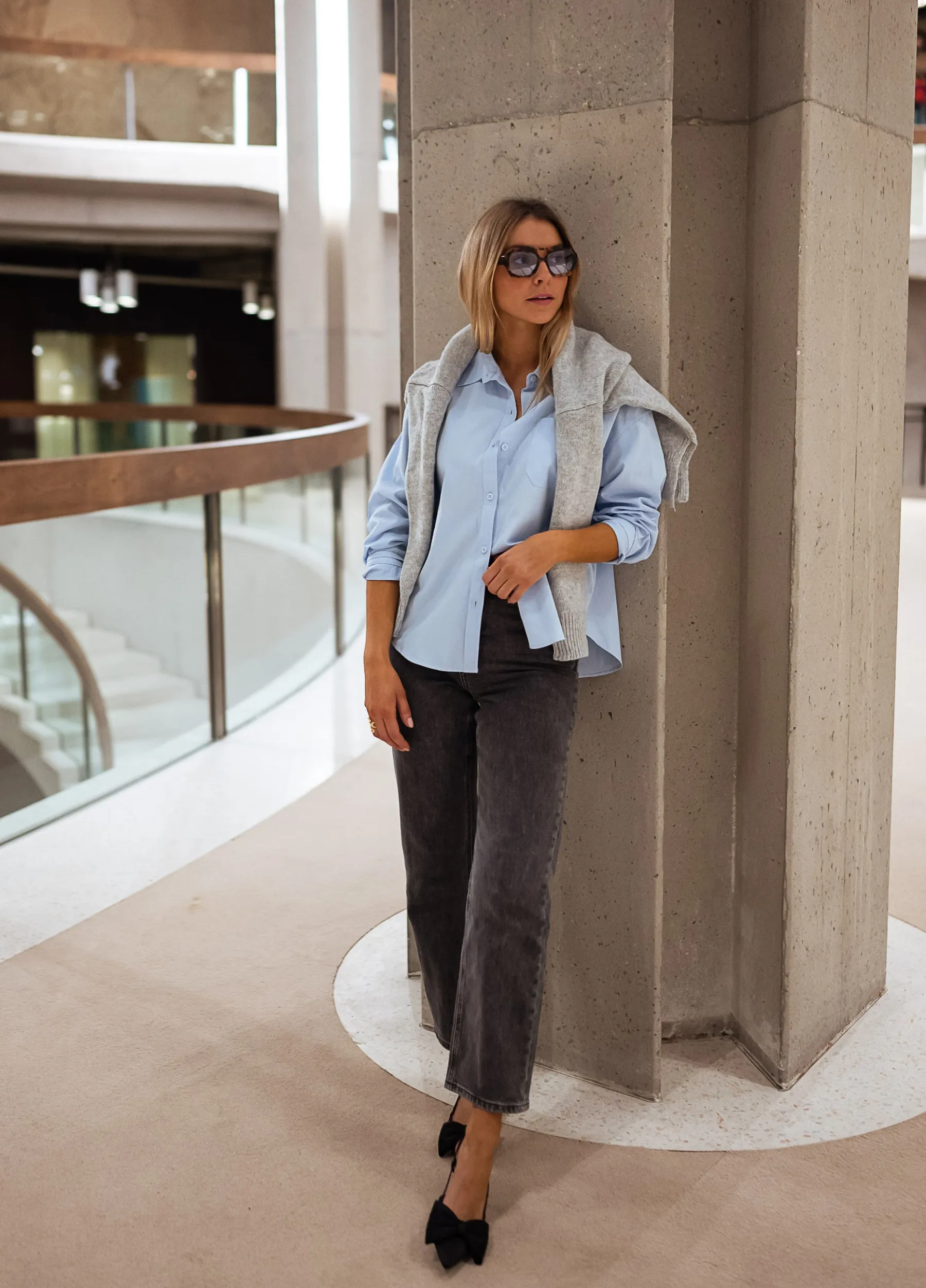 Chemisiers & Blouses-EASY-CLOTHES Chemise April - BleueEasy Clothes Bleue