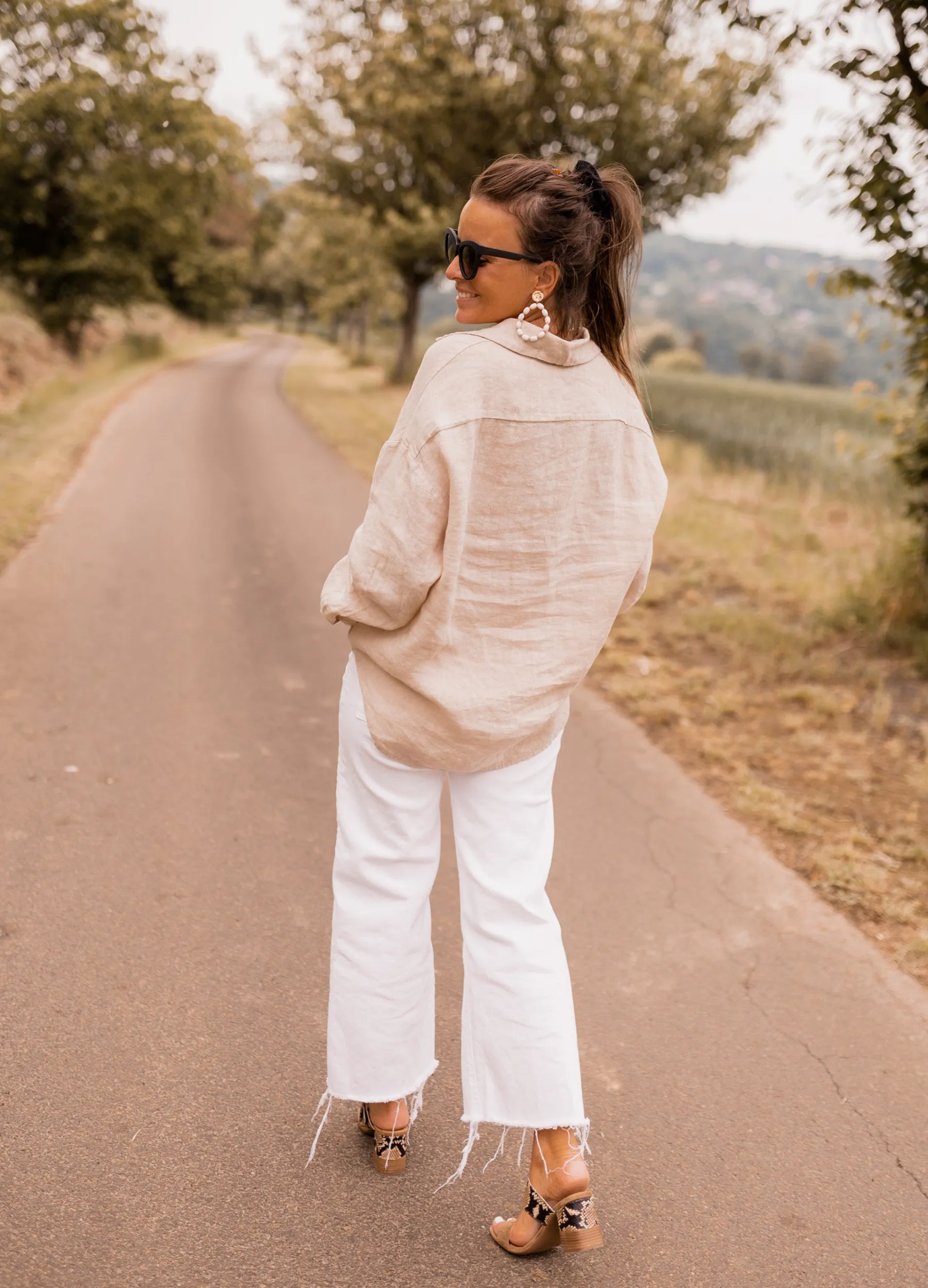 Chemisiers & Blouses-EASY-CLOTHES Chemise Arkie - beige en linEasy Clothes Beige en lin