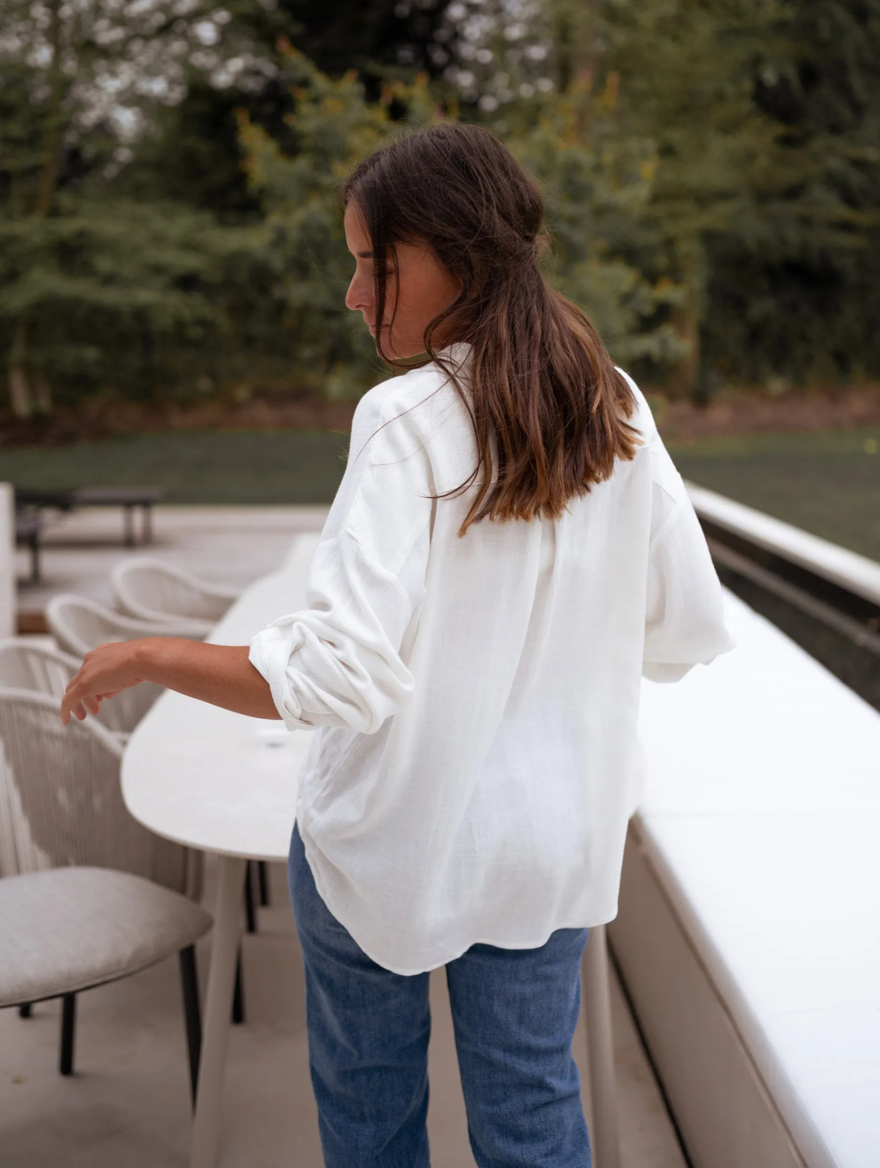 Chemisiers & Blouses-EASY-CLOTHES Chemise blanca - écrue en linEasy Clothes Écrue en lin