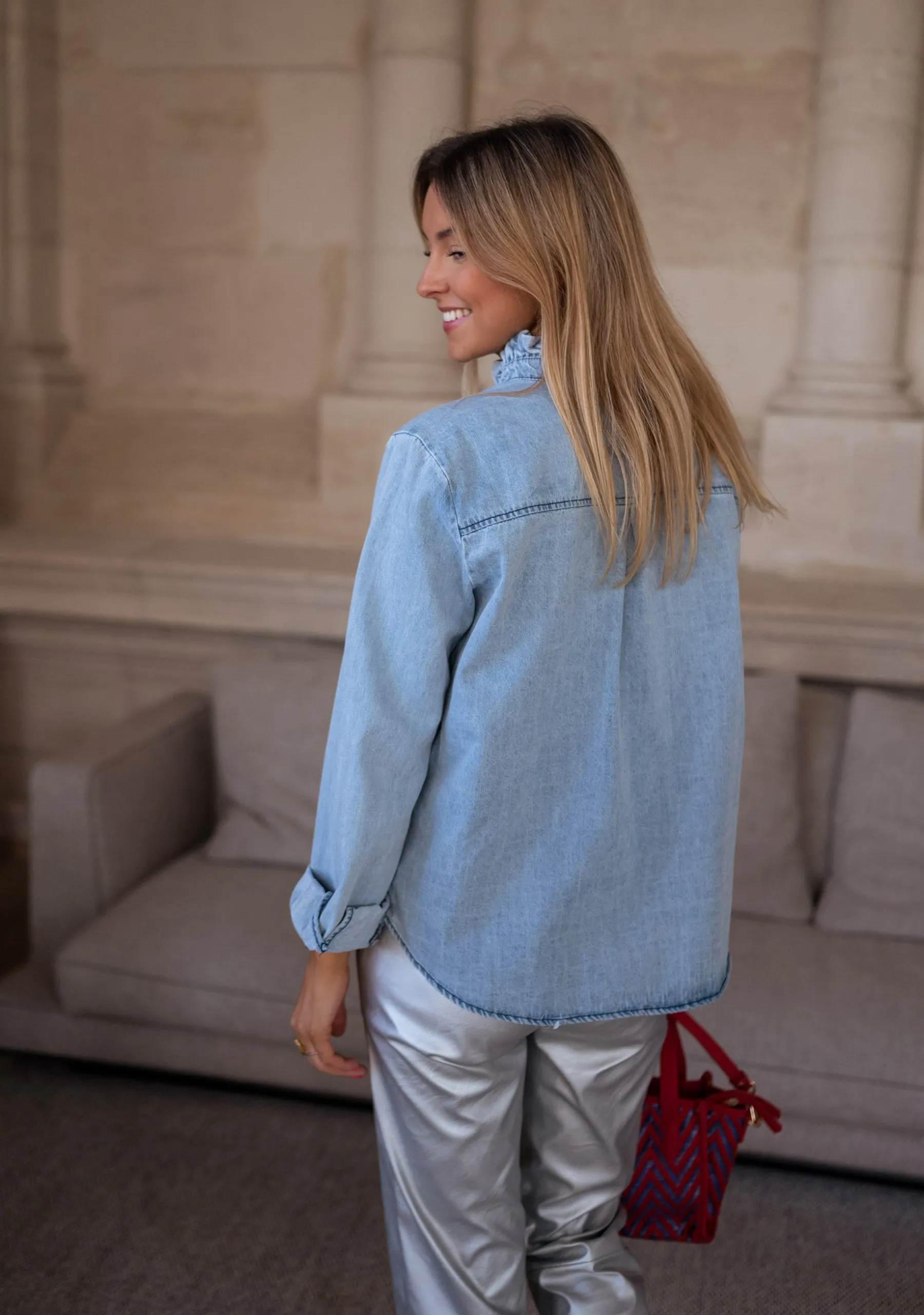 Chemisiers & Blouses-EASY-CLOTHES Chemise Candice - en jeansEasy Clothes En jeans