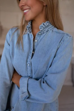 Chemisiers & Blouses-EASY-CLOTHES Chemise Candice - en jeansEasy Clothes En jeans