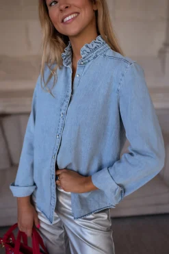 Chemisiers & Blouses-EASY-CLOTHES Chemise Candice - en jeansEasy Clothes En jeans