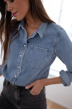 Chemisiers & Blouses-EASY-CLOTHES Chemise Célia - en jeansEasy Clothes En jeans       
