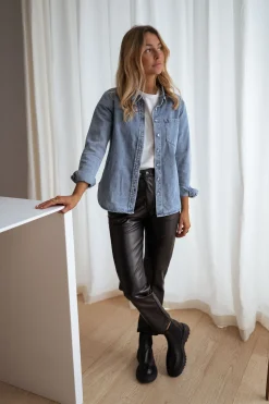 Chemisiers & Blouses-EASY-CLOTHES Chemise Célia - en jeansEasy Clothes En jeans