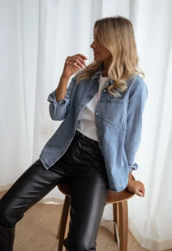 Chemisiers & Blouses-EASY-CLOTHES Chemise Célia - en jeansEasy Clothes En jeans