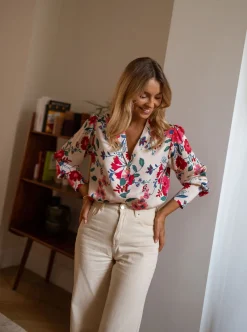 Chemisiers & Blouses-EASY-CLOTHES Chemise Cuba - à fleursEasy Clothes À fleurs