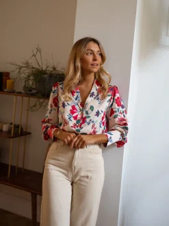 Chemisiers & Blouses-EASY-CLOTHES Chemise Cuba - à fleursEasy Clothes À fleurs       