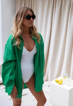 Chemisiers & Blouses-EASY-CLOTHES Chemise Dagma - verteEasy Clothes Verte