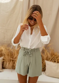 Chemisiers & Blouses-EASY-CLOTHES Chemise Dalo - Écrue - Légère & FluideEasy Clothes Écrue