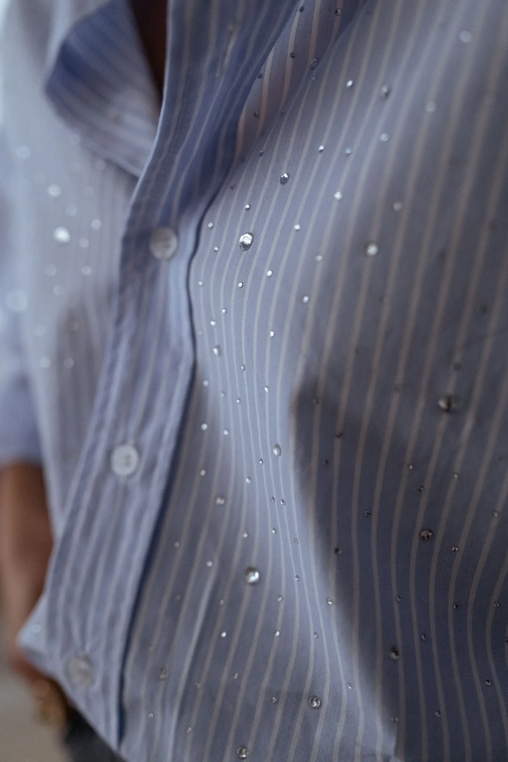 Chemisiers & Blouses-EASY-CLOTHES Chemise Ditte - à lignes et à strassEasy Clothes À lignes et à strass
