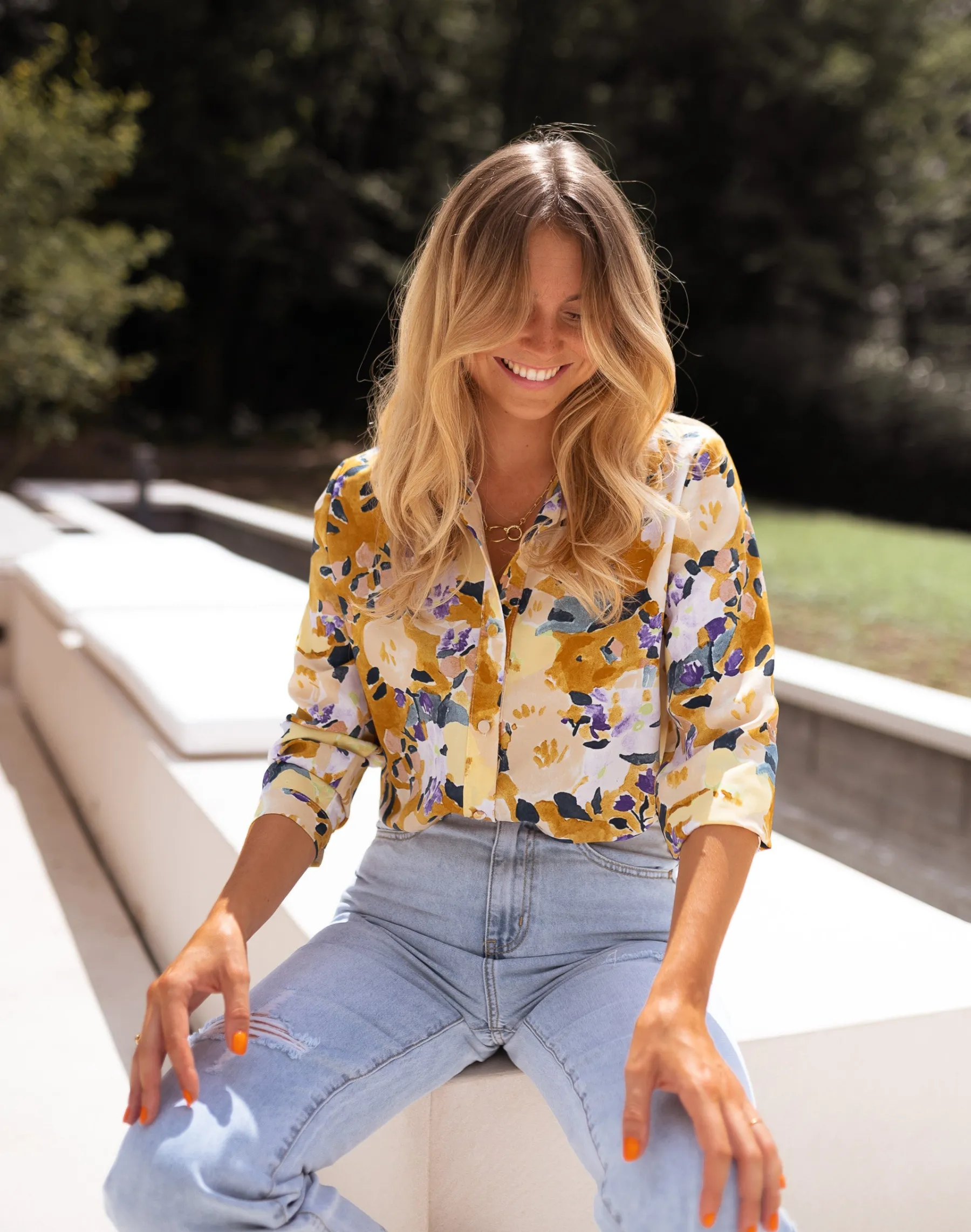 Chemisiers & Blouses-EASY-CLOTHES Chemise Evana - à motifsEasy Clothes À motifs