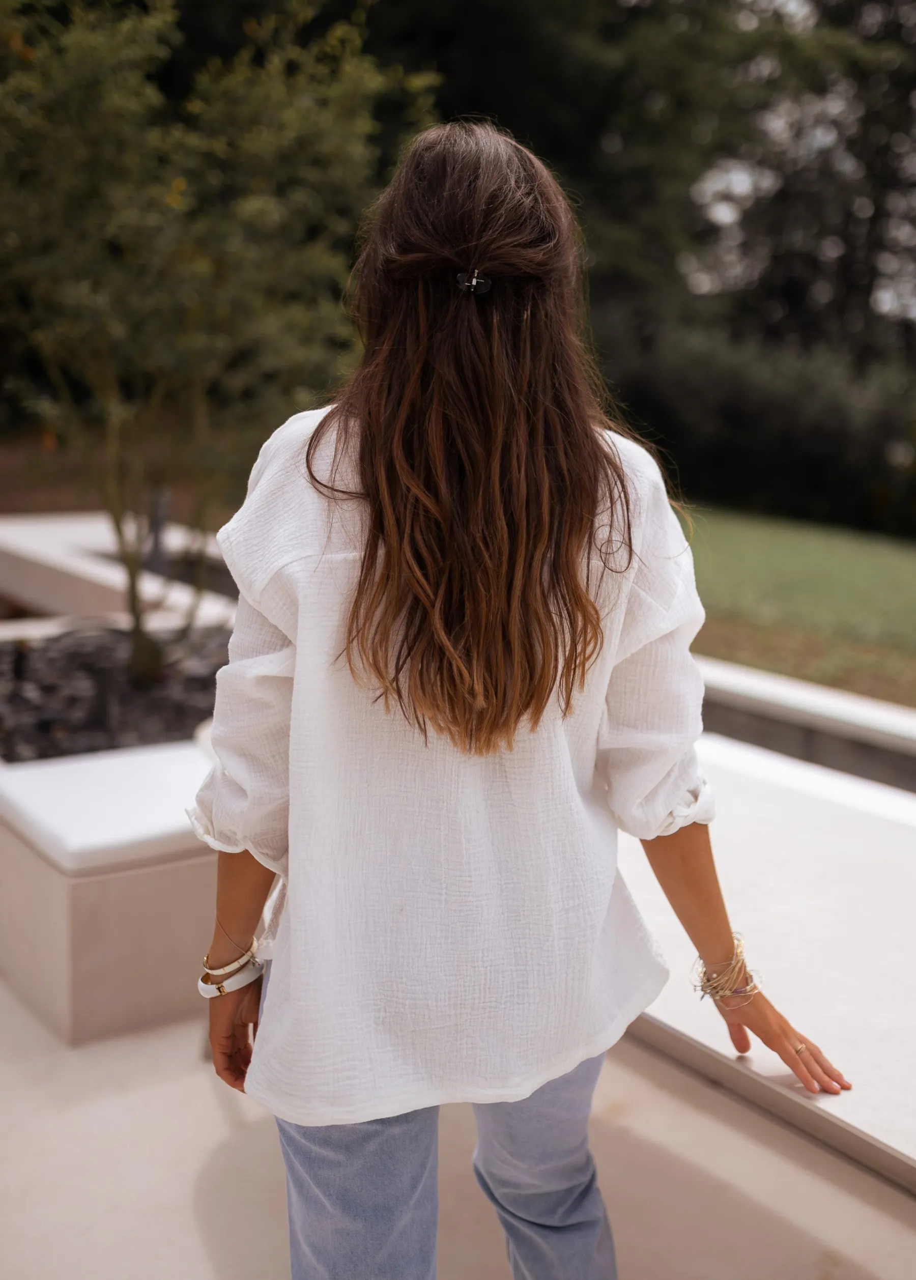 Chemisiers & Blouses-EASY-CLOTHES Chemise Fanny - blancheEasy Clothes Blanche