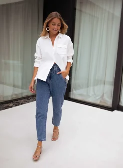 Chemisiers & Blouses-EASY-CLOTHES Chemise Fanny - blancheEasy Clothes Blanche