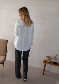 Chemisiers & Blouses-EASY-CLOTHES Chemise Kloé - blancheEasy Clothes Blanche       