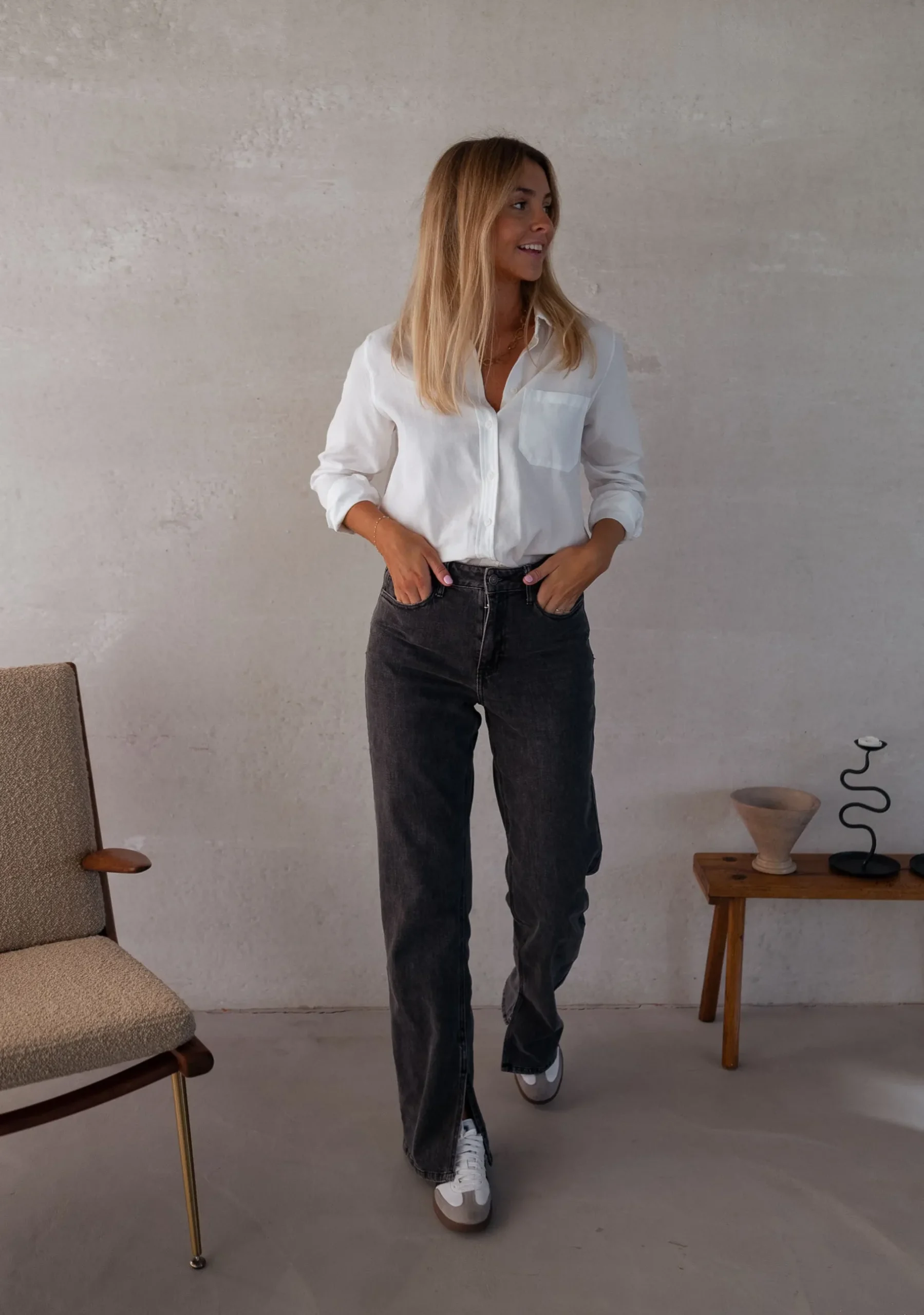 Chemisiers & Blouses-EASY-CLOTHES Chemise Kloé - blancheEasy Clothes Blanche
