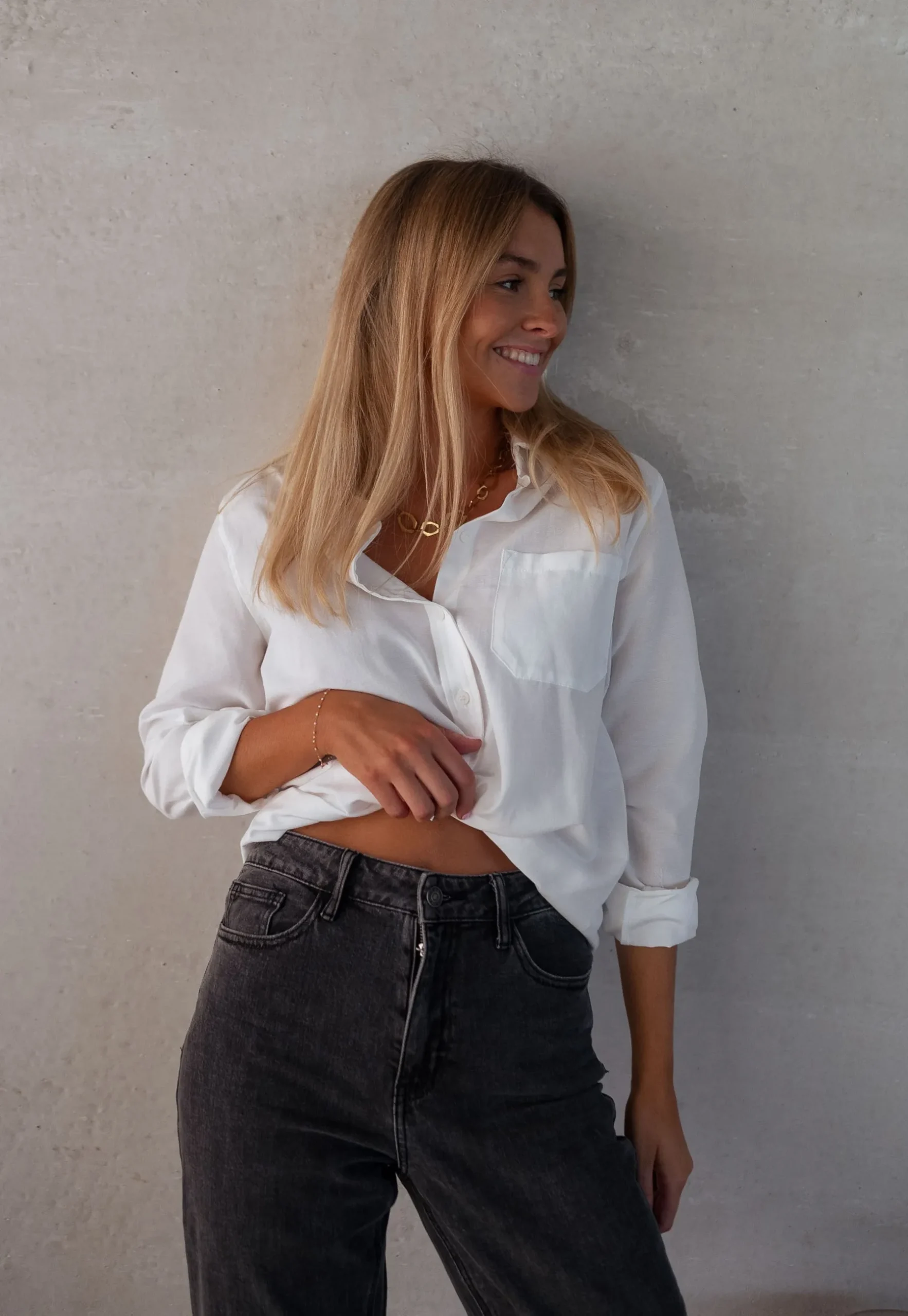 Chemisiers & Blouses-EASY-CLOTHES Chemise Kloé - blancheEasy Clothes Blanche