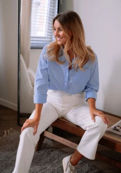 Chemisiers & Blouses-EASY-CLOTHES Chemise Kloé - bleueEasy Clothes Bleue