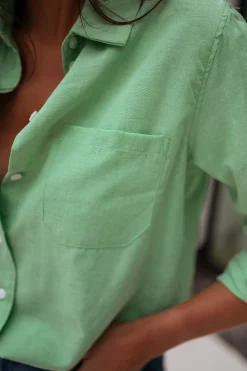 Chemisiers & Blouses-EASY-CLOTHES Chemise Kloé - verteEasy Clothes Verte       