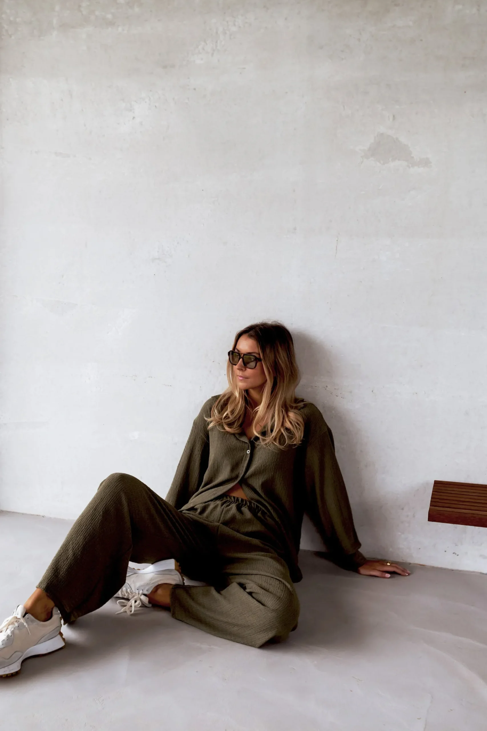 Chemisiers & Blouses-EASY-CLOTHES Chemise Larissa - kakiEasy Clothes Kaki