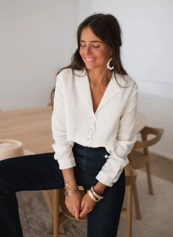 Chemisiers & Blouses-EASY-CLOTHES Chemise Lutece - blancheEasy Clothes Blanche       