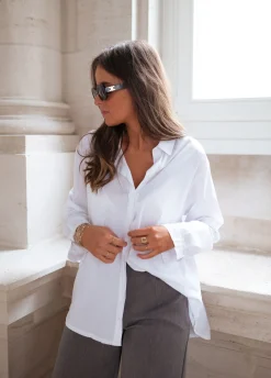 Chemisiers & Blouses-EASY-CLOTHES Chemise Nahela - blancheEasy Clothes Blanche