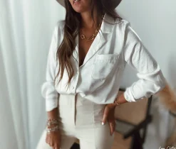 Chemisiers & Blouses-EASY-CLOTHES Chemise Youna - écrueEasy Clothes Écrue       