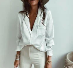 Chemisiers & Blouses-EASY-CLOTHES Chemise Youna - écrueEasy Clothes Écrue       