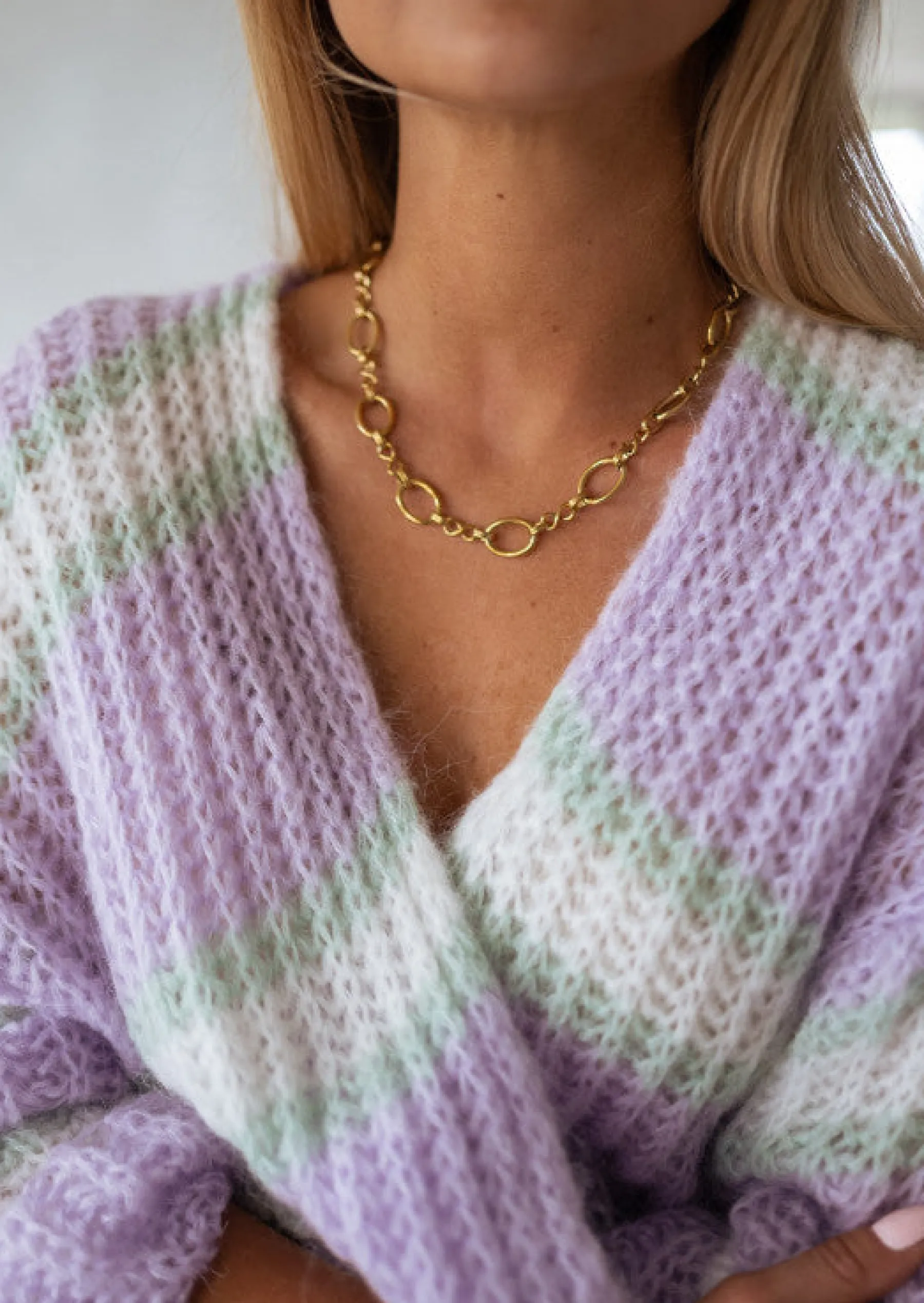Colliers-EASY-CLOTHES Collier Doré | À Mailles | Julou | Bijoux Easy Clothes Doré