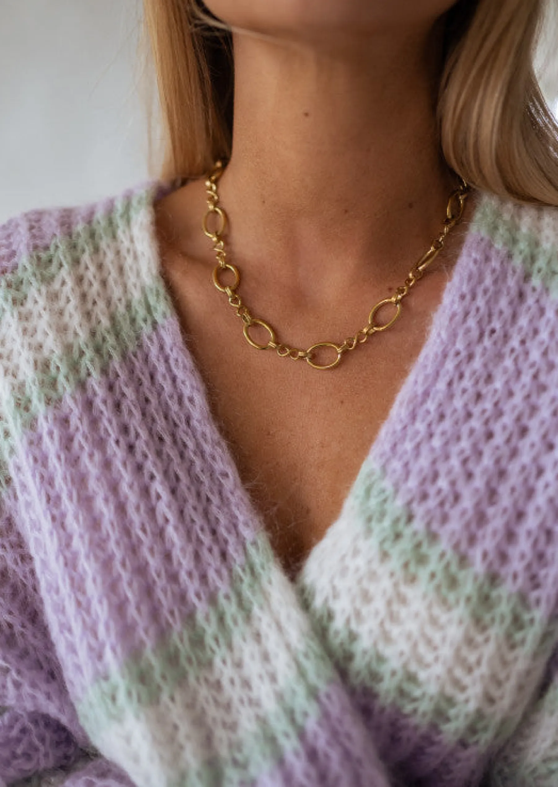 Colliers-EASY-CLOTHES Collier Doré | À Mailles | Julou | Bijoux Easy Clothes Doré