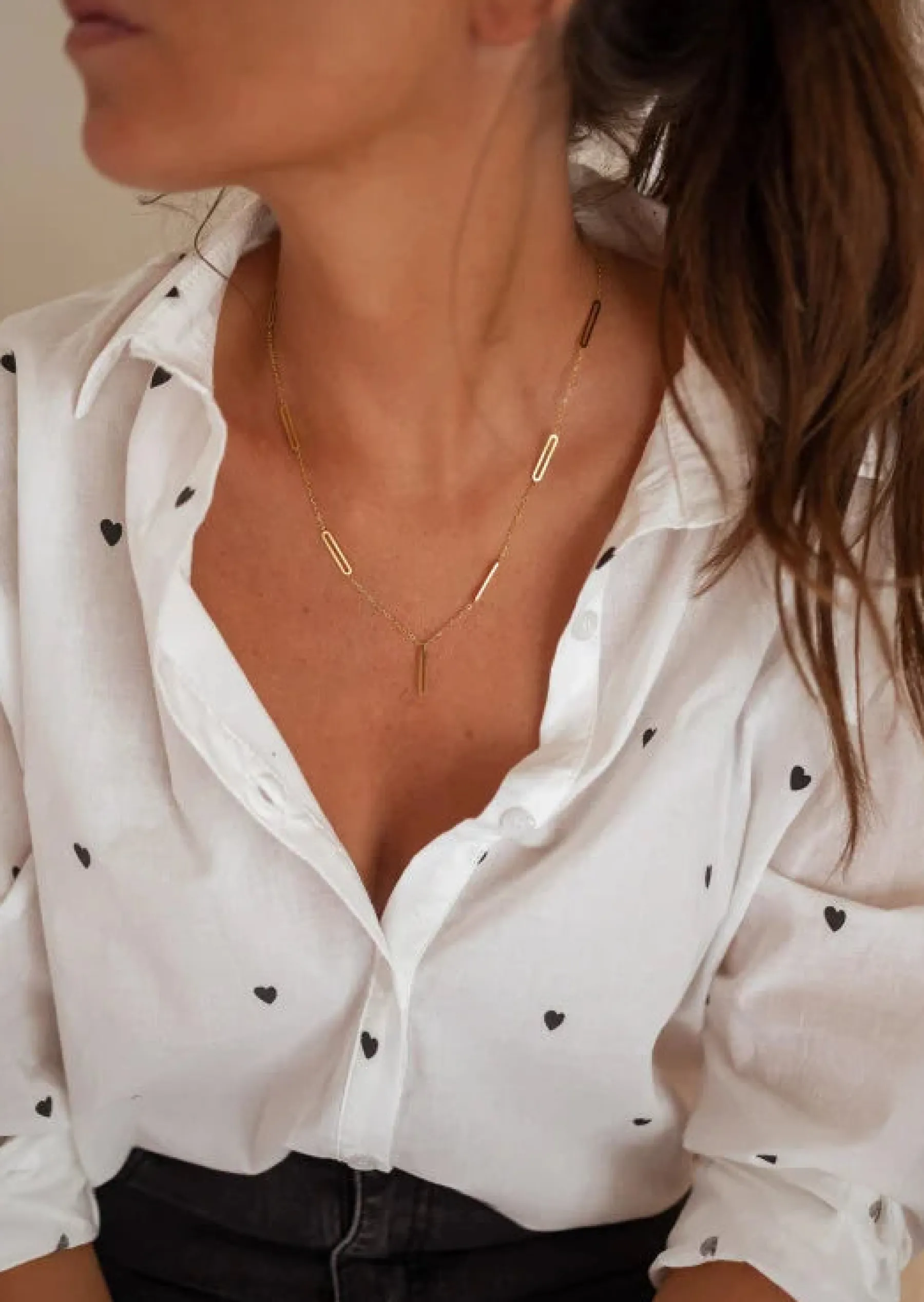 Colliers-EASY-CLOTHES Collier Doré - Alan - Acier Inoxydable - Bijoux Easy Clothes Doré
